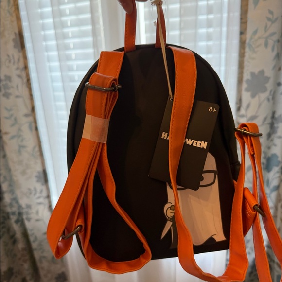 Loungefly Halloween Michael Myers Black Gray Pumpkin Mini Backpack - Picture 3 of 7